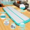 Gymnastics Mats, Air Mat Tumble Track 20FT 4 Inch Thickness Inflatable Training with Carry Bag Electric Pump For Home Use, Cheerleading, Yoga, Water Exercise (Green) view 3
