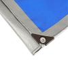 HYHMJ-Tarpaulin 0.32mm Waterproof Heavy Duty Ground Sheet, with Buttonhole Reinforced Edges, Outdoor Canvas for Camping Trucks, 160g/m,Silver blue,2.8x4.8m view 1