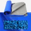 HYHMJ-Tarpaulin 0.32mm Waterproof Heavy Duty Ground Sheet, with Buttonhole Reinforced Edges, Outdoor Canvas for Camping Trucks, 160g/m,Silver blue,2.8x4.8m view 3