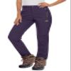 MAGCOMSEN Womens Fleece Lined Waterproof Insulated Snow Ski Pants Winter Warm Hiking Travel Pants Cold Weather Purple XXL view 1