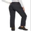 MAGCOMSEN Women's Fleece Lined Waterproof Insulated Winter Pants Outdoor Snow Ski Pants Warm Hiking Softshell Black XL view 2