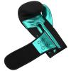FISTRAGE Boxing Gloves Metallic Leather MMA Training Muay Thai Kick Boxing Sparring Heavy Bag Workout Glove Mitts for Men & Women (FluoroGreen-Black, 12 OZ) view 3