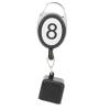 VGEBY Portable Retractable Billiards Snooker Pool Rod Chalk Holder Retractable Drawing Belt Clip Key Loop Black view 1