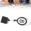 VGEBY Portable Retractable Billiards Snooker Pool Rod Chalk Holder Retractable Drawing Belt Clip Key Loop Black view 4