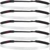 Hipsy Regular Size, Women's Adjustable No Slip Skinny Tech Sport Headband 5-Pack (Silver Tech 5pk) view 1