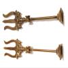 Vimal Nautical 2 Piece Lord Shiva Brass Standing Trishul Trident with Attached Damaru Size 5 inch view 3