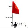 Caddie Buddy Orange Safety Flag for Golf Cart view 4