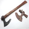 Custom Handmade High Carbon Steel Axe Viking Axe with Leather Sheath. view 1