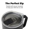MiiR, Camp Cup, Vacuum Insulated, Stainless Steel with Slide Lid, BPA Free, Black, 8 Fluid Ounces view 3