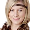 Hipsy Regular Size, Women's Adjustable No Slip Skinny Tech Sport Headband 5-Pack (Brown Tech 5pk) view 2