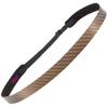 Hipsy Regular Size, Women's Adjustable No Slip Skinny Tech Sport Headband 5-Pack (Brown Tech 5pk) view 3