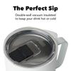 MiiR, Camp Cup, Vacuum Insulated, Stainless Steel with Slide Lid, BPA Free, White, 8 Fluid Ounces view 3