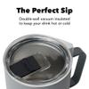 MiiR, Camp Cup, Vacuum Insulated, Stainless Steel with Slide Lid, BPA Free, White, 8 Fluid Ounces view 3