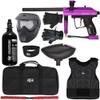 Action Village Kingman Spyder Xtra Level 1 Protector Paintball Gun Package Kit (Gloss Purple, Glove Size: Large/X-Large)