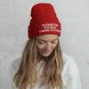 Autistic Adults Please Be Patient I Have Autism Embroidered Cuffed Beanie Hat view 4