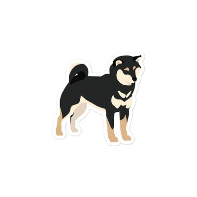 Black & Tan Shiba Inu Dog Owner Lover Vinyl Sticker