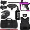 Action Village Kingman Spyder Xtra Level 2 Protector Paintball Gun Package Kit (Gloss Purple, Glove Size: Small/Medium) view 1