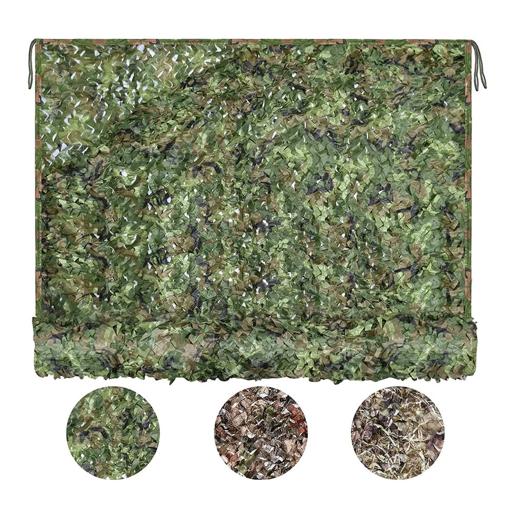 BcofoA Jungle Camouflage net, Camping Hunting Camo Netting, Outdoor Garden Activities Decorative Sunscreen net, Various Size are Available (Size : 520M/16.566FT)