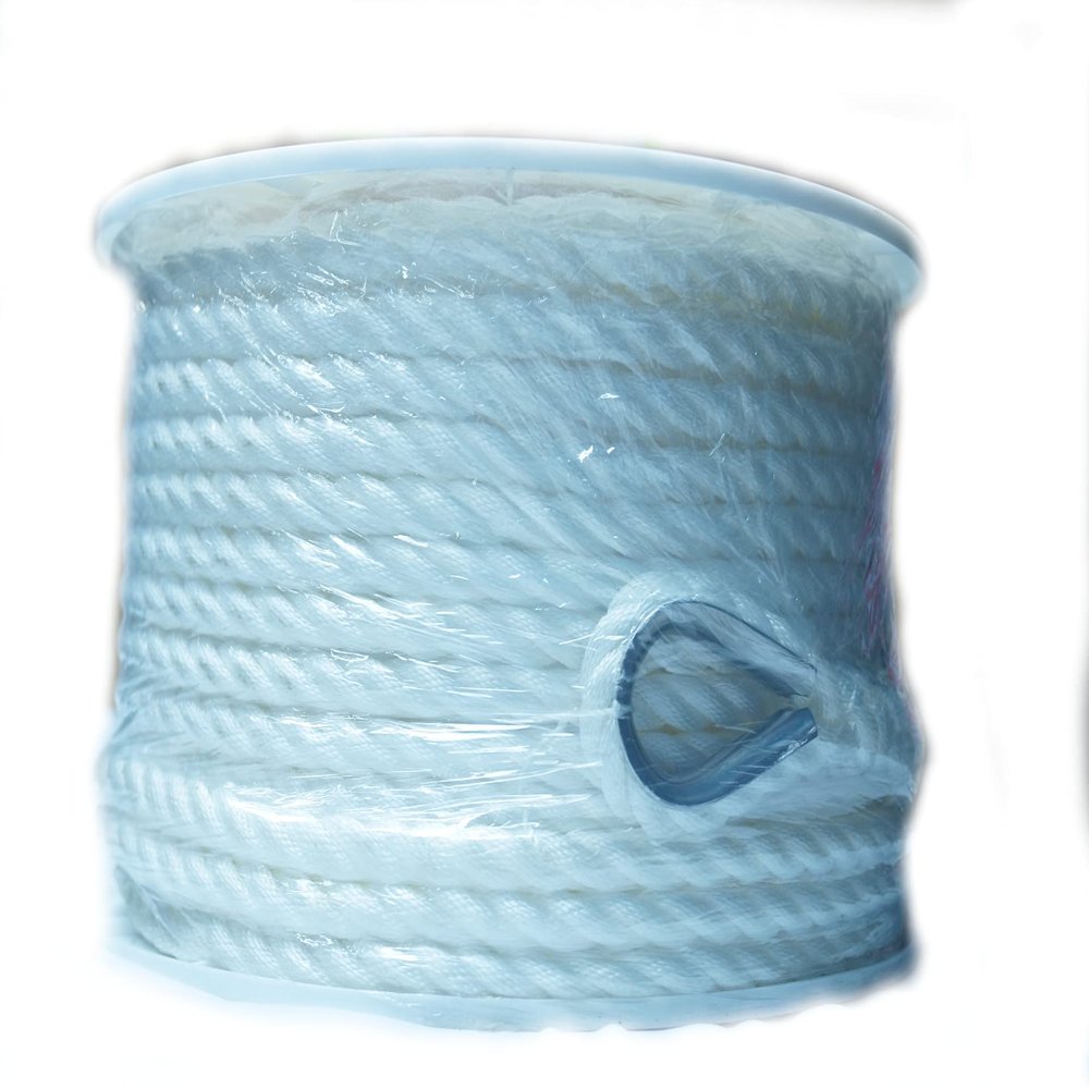 Anchor Rope, High Strength Rope, Nylon Heavy Duty 5/8" with Stainless Thimble 200 FT for Anchoring Boat