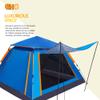 cho Pop Up Tent, Blue, 4 Person, X-Large, Portable, Lightweight, 3 Season, Water Resistant, UV Protection 50UPF, Camping & Hiking, Beach, Picnic view 4
