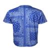 URBANJ Men's Baseball Jersey Button Down Short Sleeve Shirt Big&Tall Size S-5XL (2XL, 047 Bandana Royal) view 2
