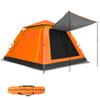 cho Pop up Tent for Camping for 4 Person Tent Large Beach Tent Portable Family Camping Light Weight Tent for Backpacking Hiking Traveling with Sun Shade (Orange) view 1