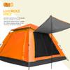 cho Pop up Tent for Camping for 4 Person Tent Large Beach Tent Portable Family Camping Light Weight Tent for Backpacking Hiking Traveling with Sun Shade (Orange) view 4