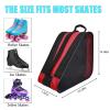 Peyorom Skate Bags, Great for Roller Skates, Ice Skates, Quad Skates, Inline Skates, Rollerblade, Figure Skates, Ice Hockey Skate - Skate Accessories for Kids and Adults (Red) view 2