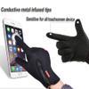 TINAYAUE Touchscreen Fleece Insulated Gloves, Thermal Windproof Snow-Proof Warm Gloves Winter Sports Ski Riding Bike Mittens view 3