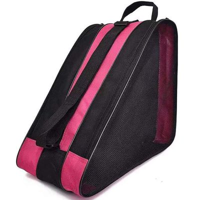 Peyorom Skate Bags, Great for Roller Skates, Ice Skates, Quad Skates, Inline Skates, Rollerblade, Figure Skates, Ice Hockey Skate - Skate Accessories for Kids and Adults (Rose)