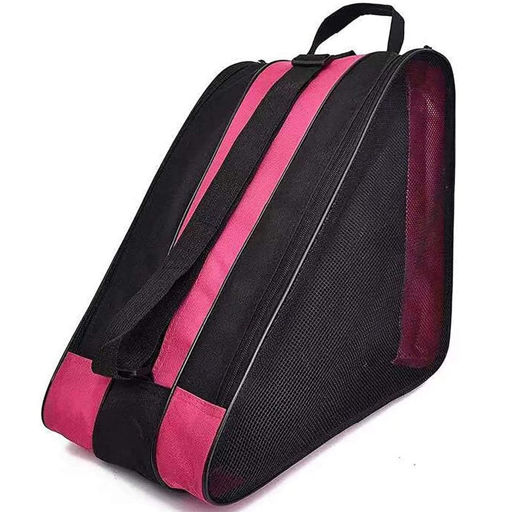 Peyorom Skate Bags, Great for Roller Skates, Ice Skates, Quad Skates, Inline Skates, Rollerblade, Figure Skates, Ice Hockey Skate - Skate Accessories for Kids and Adults (Rose)