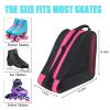 Peyorom Skate Bags, Great for Roller Skates, Ice Skates, Quad Skates, Inline Skates, Rollerblade, Figure Skates, Ice Hockey Skate - Skate Accessories for Kids and Adults (Rose) view 2