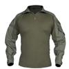 HARGLESMAN Men's Tactical Airsoft Long Sleeve Uniform Set Shirts Snug Fitting Top Shirt Practical Painting Ball Comfortable Breathable Soft Work Hiking Hunting Outdoor Suits Green XL view 2