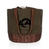 PICNIC TIME Los Angeles Rams Coronado Canvas and Willow Basket Tote view 1