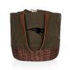 PICNIC TIME New England Patriots Coronado Canvas and Willow Basket Tote view 1