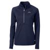 Cutter & Buck Women's Navy Los Angeles Chargers Adapt Eco Knit Half-Zip Pullover Jacket view 1