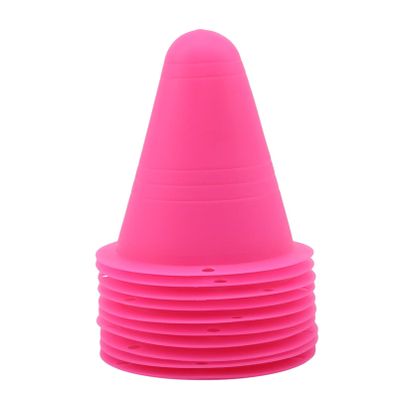 DAIHUI Skating Pulley Sports Obstacle Pile Outdoor Games Cone Obstacle Pile Set for Training Football(Pink)