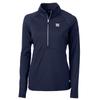 Cutter & Buck Women's Navy New York Giants Adapt Eco Knit Half-Zip Pullover Jacket view 1