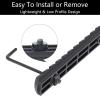 Pecawen 4 Pack Polymer Picatinny Accessory Rail Single Picatinny Rail, 13-13-13-13 Slots Black view 2