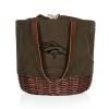 PICNIC TIME Denver Broncos Coronado Canvas and Willow Basket Tote view 1