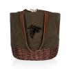 PICNIC TIME Atlanta Falcons Coronado Canvas and Willow Basket Tote view 1
