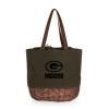 PICNIC TIME Green Bay Packers Coronado Canvas and Willow Basket Tote view 2