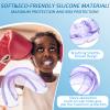 TOODOO 6 Pieces Braces Mouth Guard Kids Sports Mouth Guard for Kids Double Football Youth Mouthguards for Boxing Football Hockey Karate Basketball (Transparent, Transparent Purple/Blue) view 3