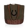 PICNIC TIME Indianapolis Colts Coronado Canvas and Willow Basket Tote view 1