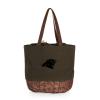 PICNIC TIME Carolina Panthers Coronado Canvas and Willow Basket Tote view 2