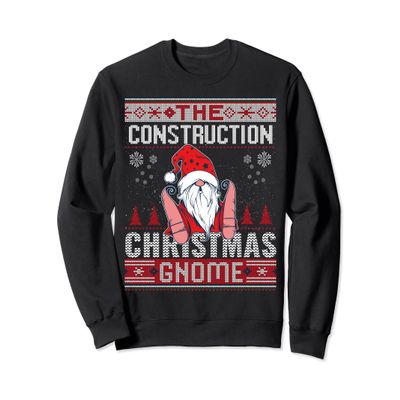 Construction Matching Group Christmas Gnome Ugly Sweatshirt