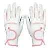 HB1 1pair All Weather Golf Gloves Women Leather Non-Slip Wear-Resistant Breathable Protect Palm Left Right Hand Glove Golfer Accessories,20(Length8cm) view 1
