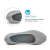 Frank Mully Womens Ballet Flat Shoes Knit Dress Shoes Round Toe Slip On Ballerina Flats for Woman Low Wedge Comfort Soft Grey, 8.5 view 4