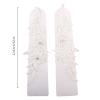 Acenail Lace Fingerless Gloves Floral Ivory Long Gloves Wedding Glove for Brides view 4