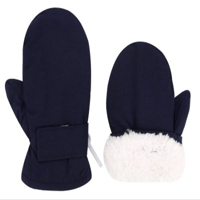 Urban Virgin Infant Baby Toddler Kids Winter Mittnes Lined Fleece Warm Waterproof Ski Snow Gloves For Boys Girls Navy Blue 6-24 Months